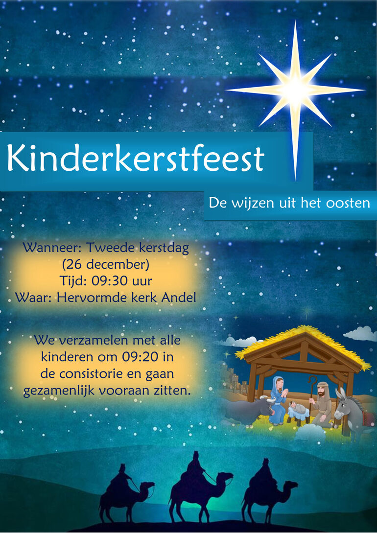 Uitnodiging kinderkerstfeest 2025